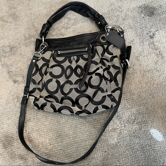 Black & silver Coach handbag - Picture 7 of 7